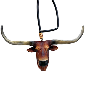 Enfeite De Retrovisor Boi Gado Nelore + Mini Laço