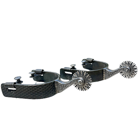 Espora Vinagre Billy 1 ¼” Preta com Detalhe e Roseta 3077 Inox