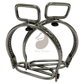 Estribo Em Aço Inox Salva-Vidas Com Destorcedor - Para Selas e Arreios